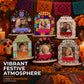 Marco decorativo para fotos del Día de los Muertos