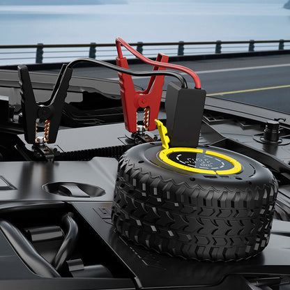 📢📢¡50% DE DESCUENTO! ⏰ 2 en 1: Arrancador de batería + Inflador de neumáticos 🔋 — Compresor portátil potente, compacto y fiable ⚡ Ideal para emergencias viales 🛠️