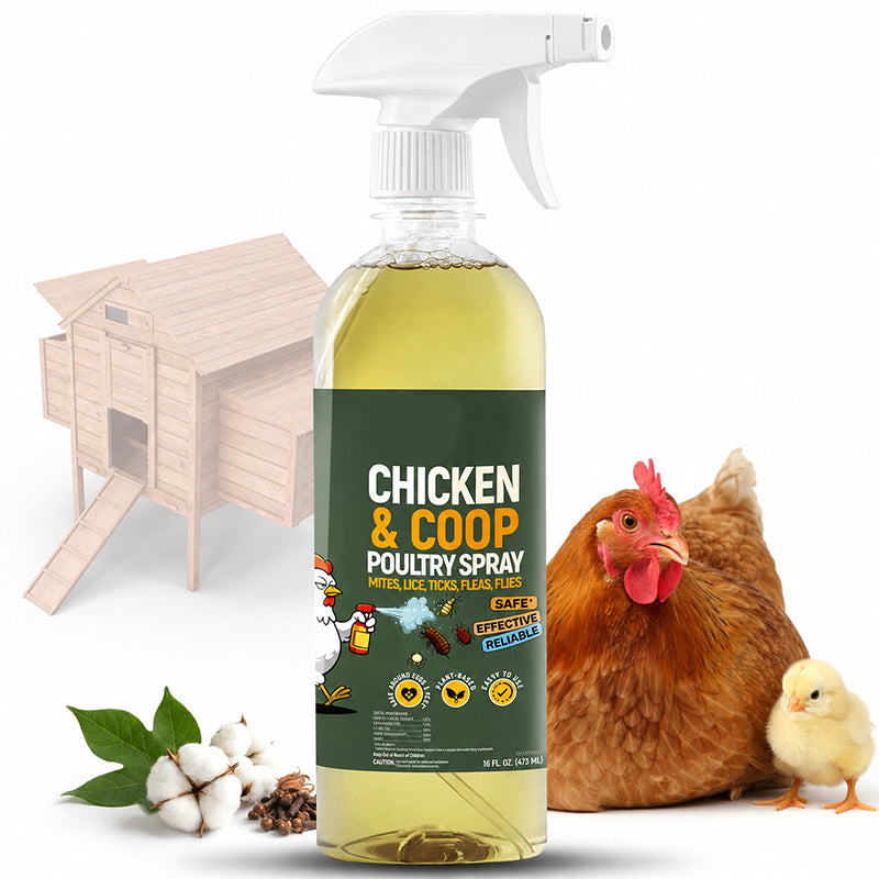 ❄️¡Oferta de verano: 50 % de descuento!🐔Spray contra ácaros y piojos para aves de corral y gallineros – listo para usar