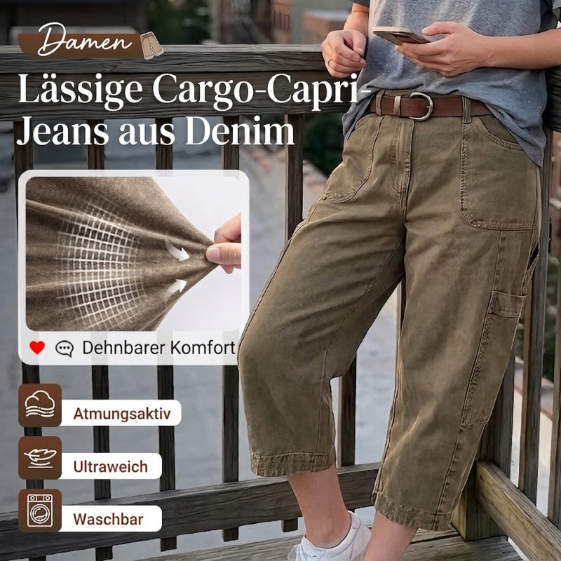 📢 Oferta de mitad de temporada: −50% solo por tiempo limitado⏰👖 Pantalones capri cargo casuales para mujer – pantalones tres cuartos cómodos con múltiples bolsillos, ideales para el día a día, viajes y verano ☀️