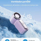 🌀💨 Mini ventilador portátil con pantalla LED – 👍 Ventilador de bolsillo turbo de 5 velocidades. ✨ Recargable por USB, enfriamiento rápido ideal para viajes y maquillaje. Regalo perfecto. Refrigeración portátil.