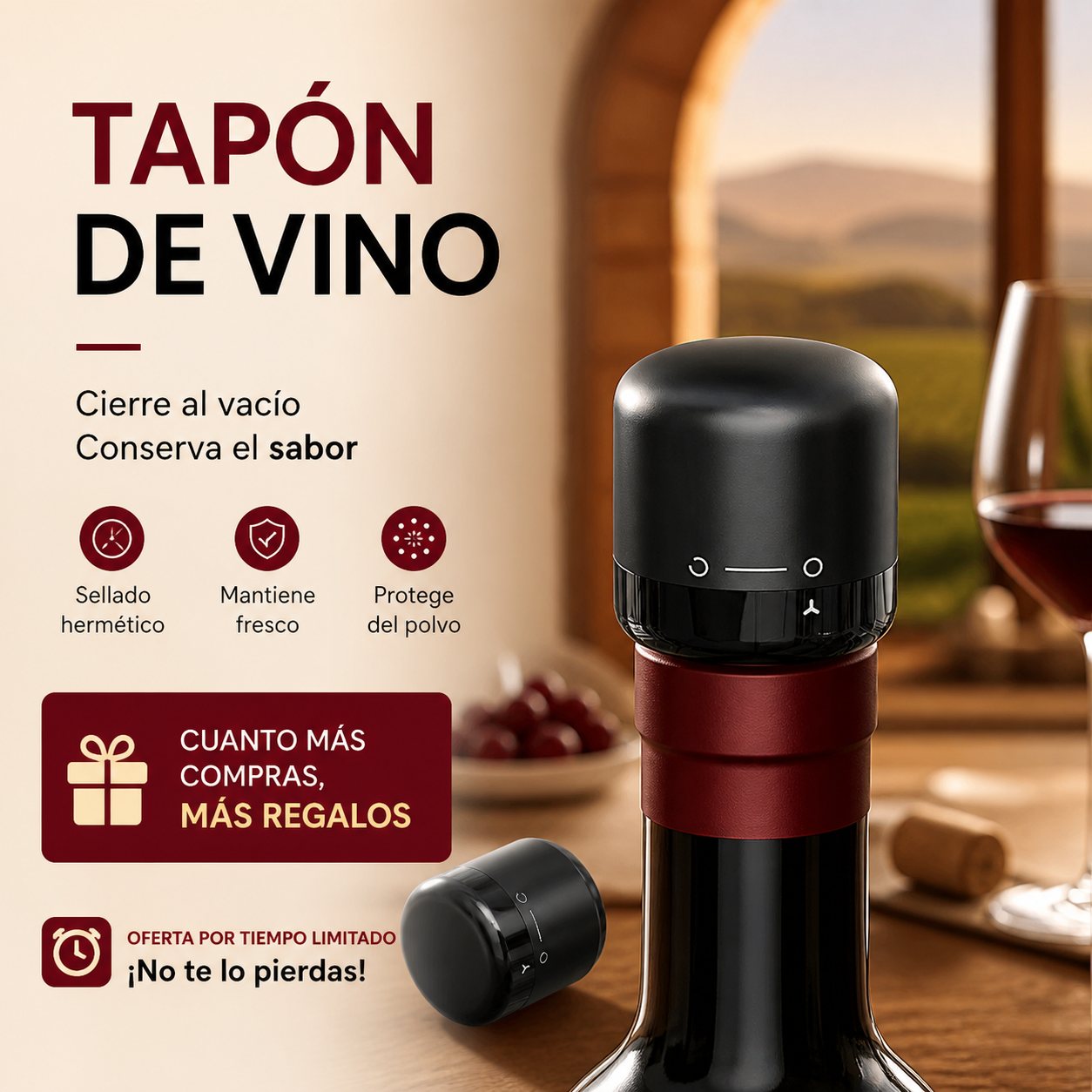 🎁 Compra más, ahorra más 🔥 Tapón hermético de silicona para alimentos