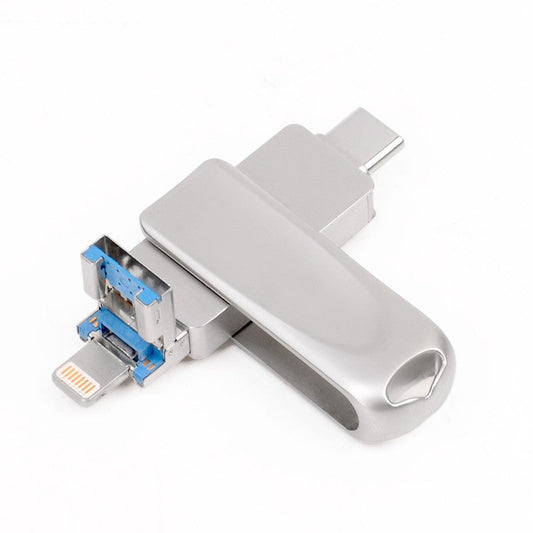 Unidad Flash USB de Expansión 4 en 1 Multifuncional y de Gran Capacidad para Teléfonos Móviles