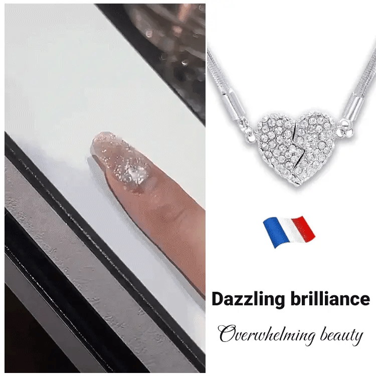 Regalo para ella🎁 Collar con imán de corazón roto de Niche Design