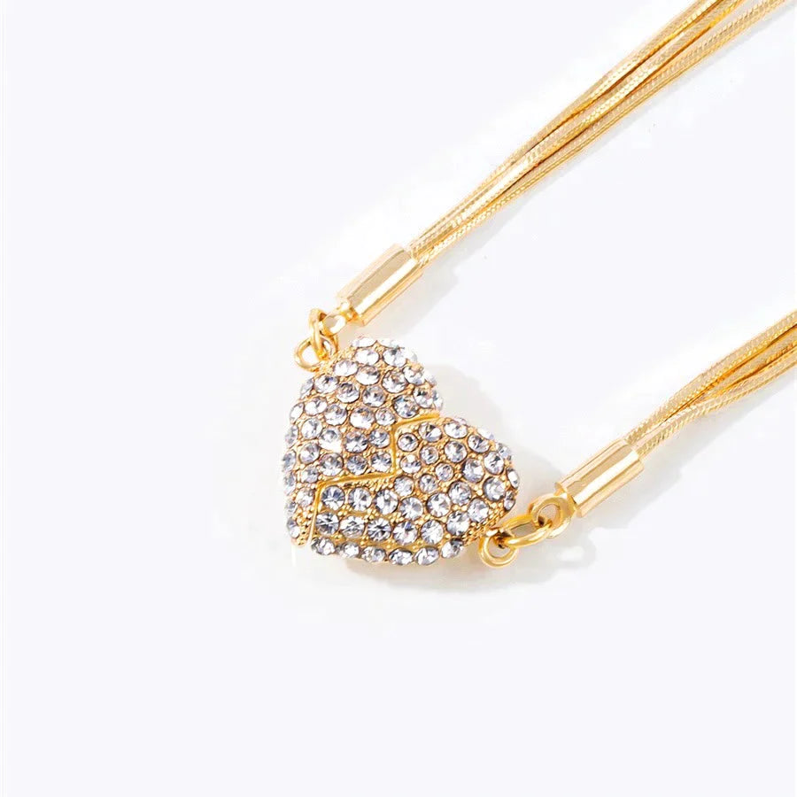 Regalo para ella🎁 Collar con imán de corazón roto de Niche Design