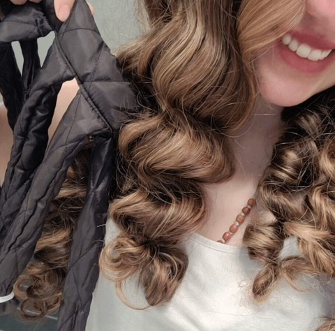 💇‍♀️Hitzeloser rizador con varita para dormir