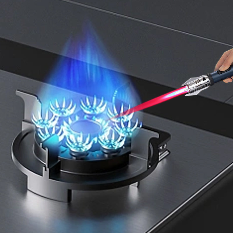 🎁Ofertas de vacaciones🔥Encendedor de antorcha de soldadura a prueba de viento grande multifuncional（Gran Venta⛄BUY 2 Get 10% OFF + envío gratuito）