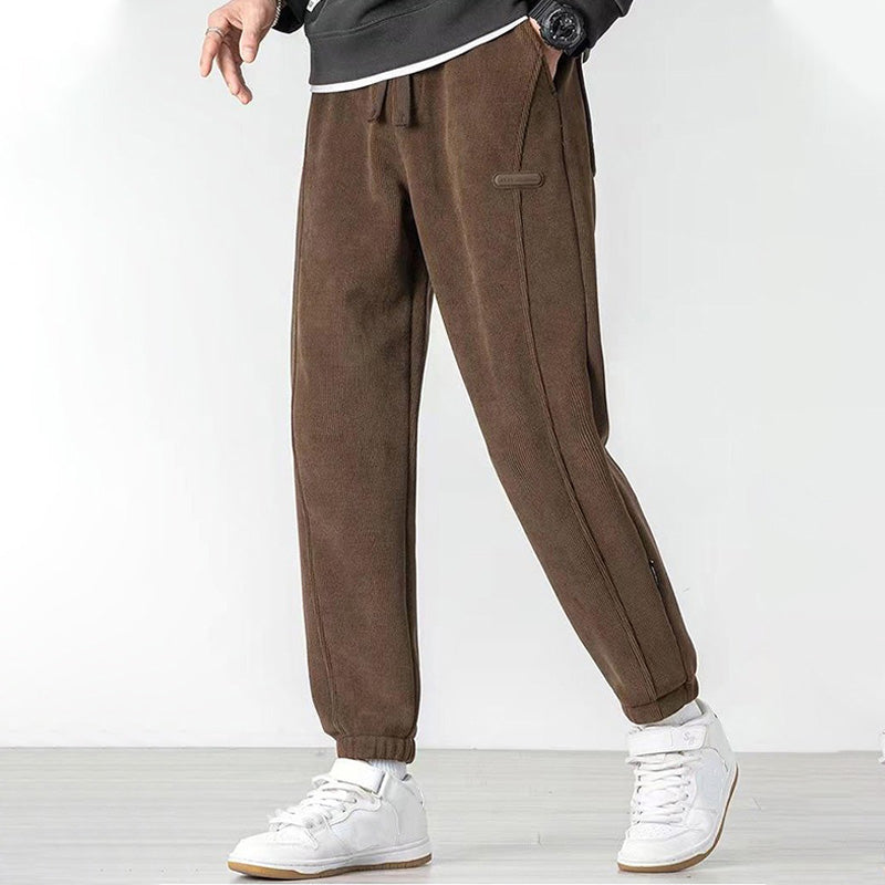 Pantalones de chándal con puños, versátiles y a la moda para hombre