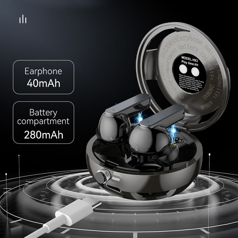 Auriculares inalámbricos Bluetooth con cordón metálico