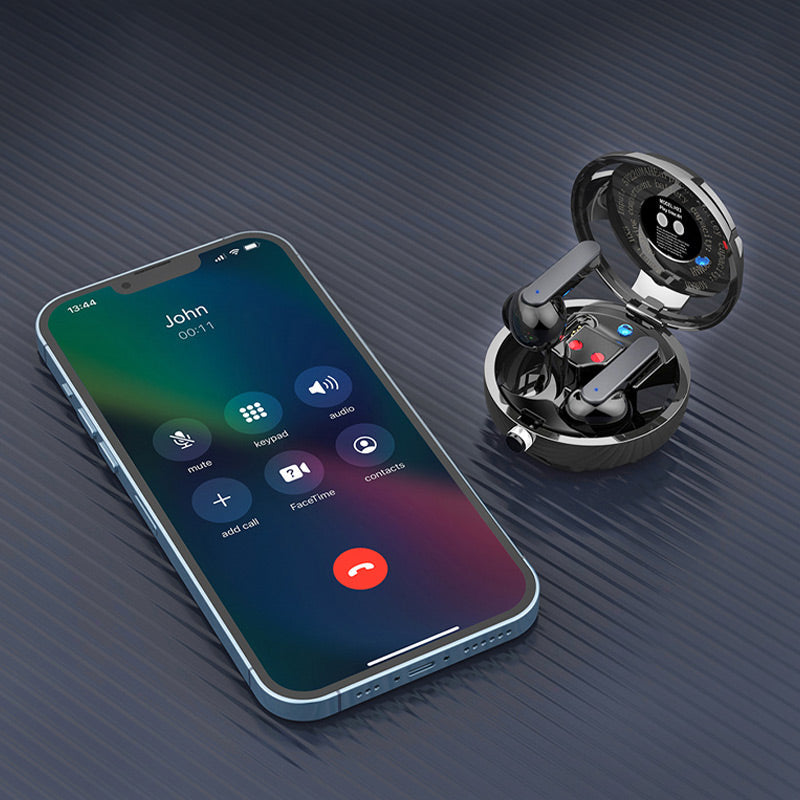 Auriculares inalámbricos Bluetooth con cordón metálico