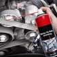 Spray lubricante y silenciador para correas de motores de automoción